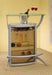 Dallas 2-shelf Home Bar Silver and Frosted Glass - Tony’s Furniture Store & Linen (GA) - Multi Location