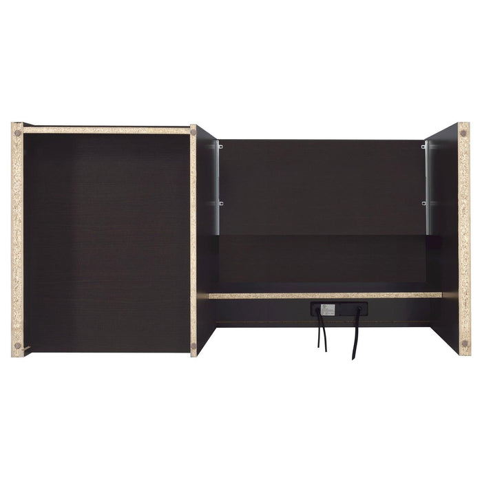 Halston Rectangular Connect-it Office Desk Cappuccino - Tony’s Furniture Store & Linen (GA) - Multi Location
