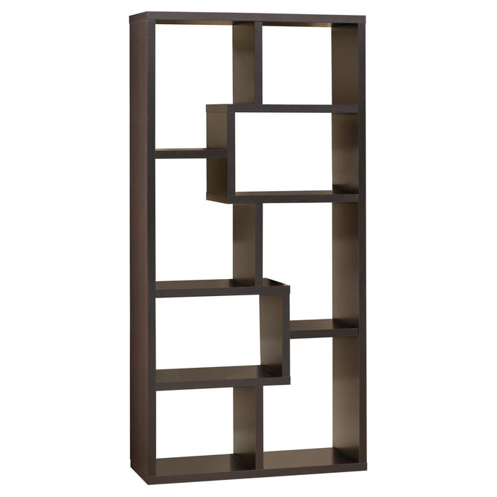 Theo 10-shelf Bookcase Cappuccino - Tony’s Furniture Store & Linen (GA) - Multi Location