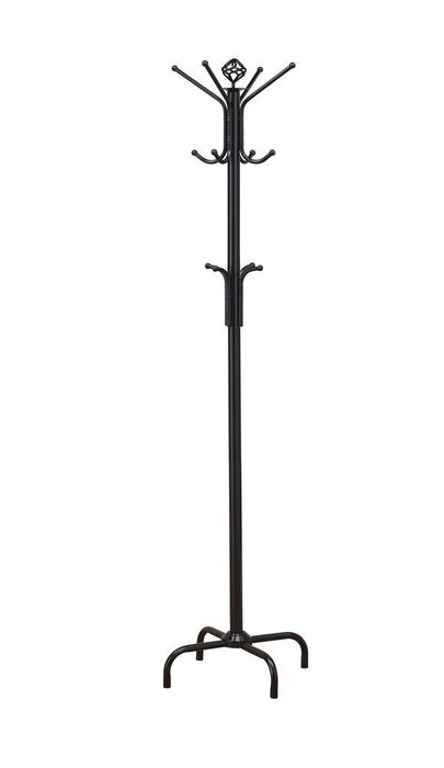Collier 12-hook Coat Rack Black - Tony’s Furniture Store & Linen (GA) - Multi Location