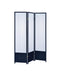 Calix 3-panel Folding Floor Screen Translucent and Black - Tony’s Furniture Store & Linen (GA) - Multi Location