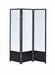 Calix 3-panel Folding Floor Screen Translucent and Black - Tony’s Furniture Store & Linen (GA) - Multi Location