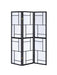 Damis 3-panel Folding Floor Screen Black and White - Tony’s Furniture Store & Linen (GA) - Multi Location
