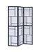 Damis 3-panel Folding Floor Screen Black and White - Tony’s Furniture Store & Linen (GA) - Multi Location