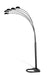 Kayd 5-light Floor Lamp Satin Black - Tony’s Furniture Store & Linen (GA) - Multi Location