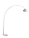 Krester Arched Floor Lamp Brushed Steel and Chrome - Tony’s Furniture Store & Linen (GA) - Multi Location