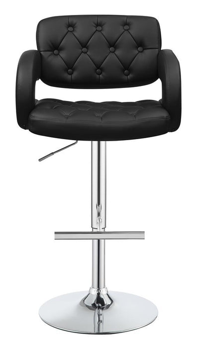 Brandi Adjustable Bar Stool Black and Chrome - Tony’s Furniture Store & Linen (GA) - Multi Location