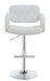 Brandi Adjustable Bar Stool Chrome and White - Tony’s Furniture Store & Linen (GA) - Multi Location