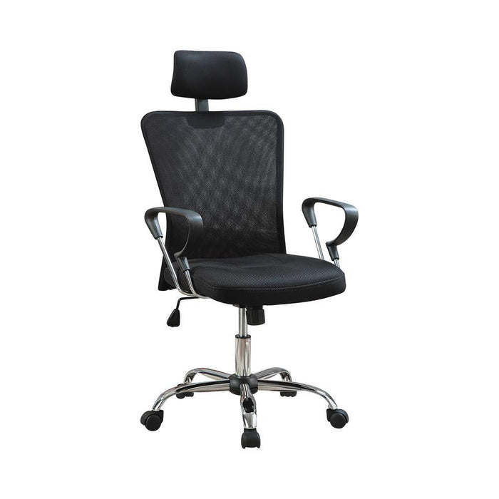 Stark Mesh Back Office Chair Black and Chrome - Tony’s Furniture Store & Linen (GA) - Multi Location