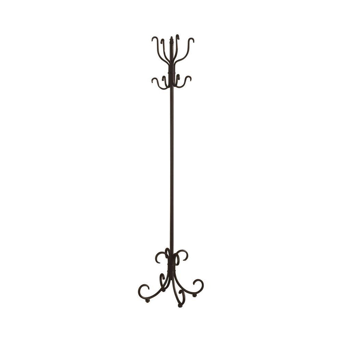 Kiefer Coat Rack with 12 Hooks Black - Tony’s Furniture Store & Linen (GA) - Multi Location