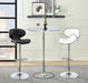 Edenton Upholstered Adjustable Height Bar Stools Black and Chrome (Set of 2) - Tony’s Furniture Store & Linen (GA) - Multi Location