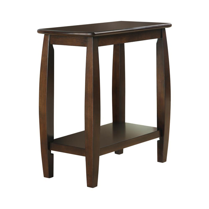 Raphael 1-shelf Chairside Table Cappuccino - Tony’s Furniture Store & Linen (GA) - Multi Location