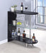 Adolfo 3-tier Bar Table Glossy Black and Clear - Tony’s Furniture Store & Linen (GA) - Multi Location