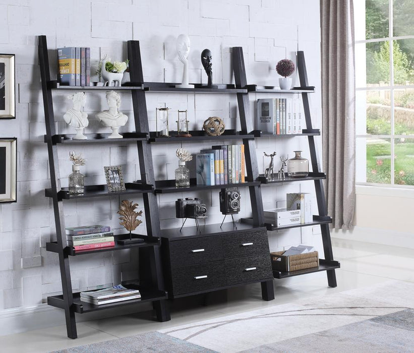 Colella 4-drawer Storage Bookcase Cappuccino - Tony’s Furniture Store & Linen (GA) - Multi Location