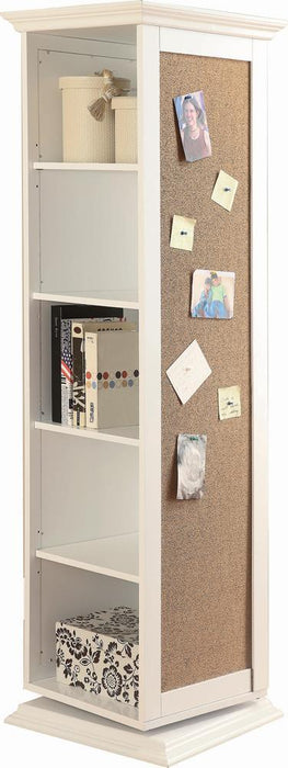 Robinsons Swivel Accent Cabinet with Cork Board White - Tony’s Furniture Store & Linen (GA) - Multi Location
