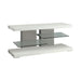 Cogswell 2-shelf TV Console Glossy White - Tony’s Furniture Store & Linen (GA) - Multi Location