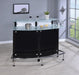 Keystone Glass Top Bar Unit Black - Tony’s Furniture Store & Linen (GA) - Multi Location