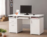 Tracy 2-drawer Computer Desk White - Tony’s Furniture Store & Linen (GA) - Multi Location