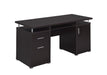 Tracy 2-drawer Computer Desk Cappuccino - Tony’s Furniture Store & Linen (GA) - Multi Location