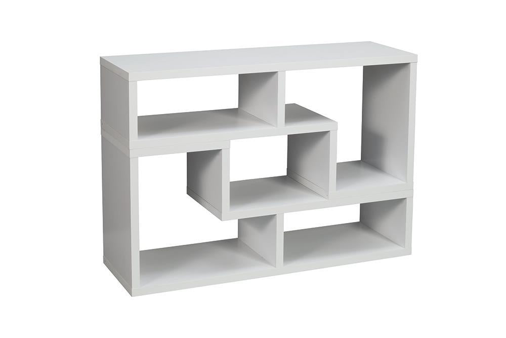 Velma Convertible TV Console and Bookcase White - Tony’s Furniture Store & Linen (GA) - Multi Location
