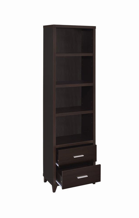 Lewes 2-drawer Media Tower Cappuccino - Tony’s Furniture Store & Linen (GA) - Multi Location
