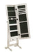 Batista Jewelry Cheval Mirror with Drawers White - Tony’s Furniture Store & Linen (GA) - Multi Location