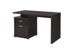 Irving 2-drawer Office Desk with Cabinet Cappuccino - Tony’s Furniture Store & Linen (GA) - Multi Location