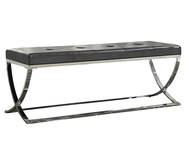 Walton Rectangle Upholstered Tufted Bench Black - Tony’s Furniture Store & Linen (GA) - Multi Location