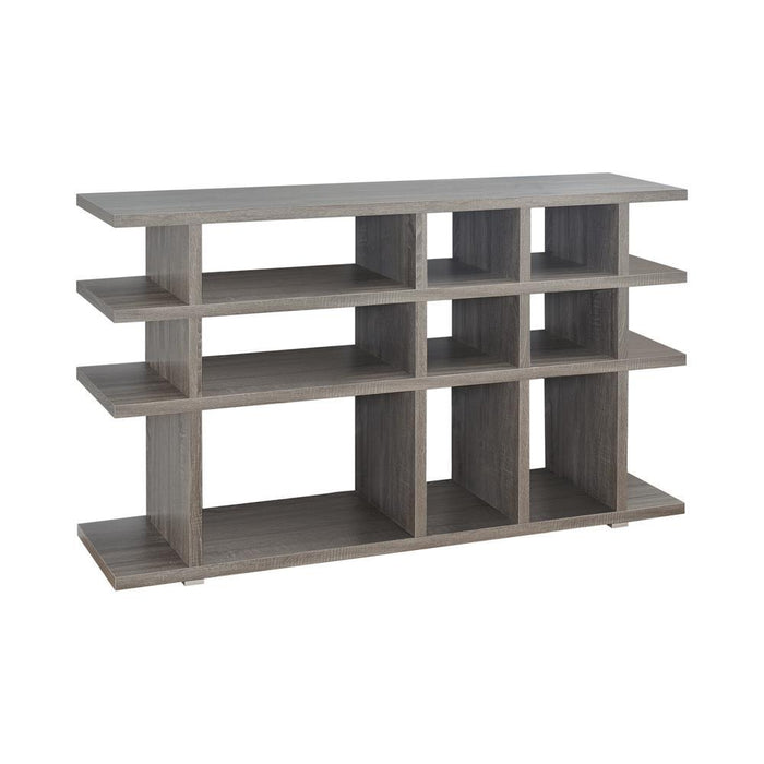 Santos 3-tier Bookcase Weathered Grey - Tony’s Furniture Store & Linen (GA) - Multi Location