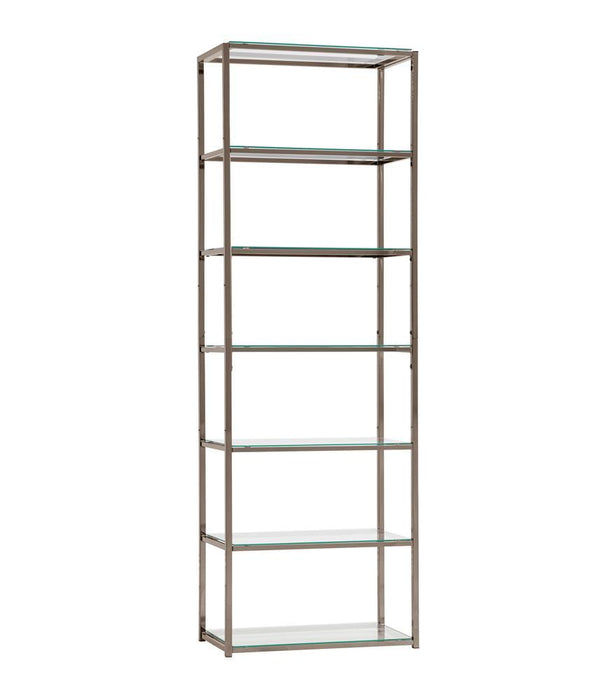Kate 6-shelf Bookcase Black Nickel - Tony’s Furniture Store & Linen (GA) - Multi Location