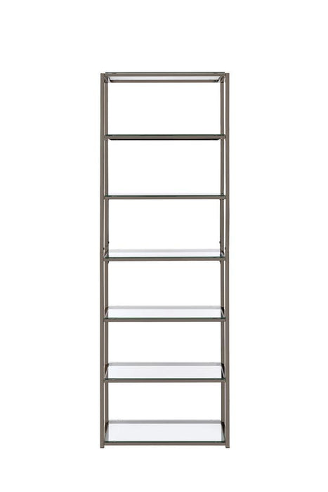 Kate 6-shelf Bookcase Black Nickel - Tony’s Furniture Store & Linen (GA) - Multi Location