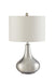 Junko Drum Shade Table Lamp Chrome and White - Tony’s Furniture Store & Linen (GA) - Multi Location