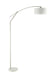 Moniz Adjustable Arched Arm Floor Lamp Chrome and White - Tony’s Furniture Store & Linen (GA) - Multi Location
