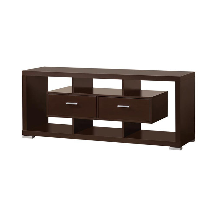 Casey 2-drawer Rectangular TV Console Cappuccino - Tony’s Furniture Store & Linen (GA) - Multi Location