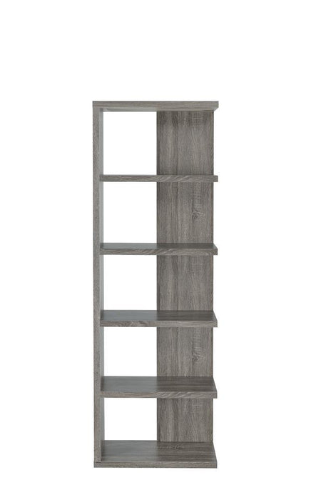 Harrison 5-tier Bookcase Weathered Grey - Tony’s Furniture Store & Linen (GA) - Multi Location