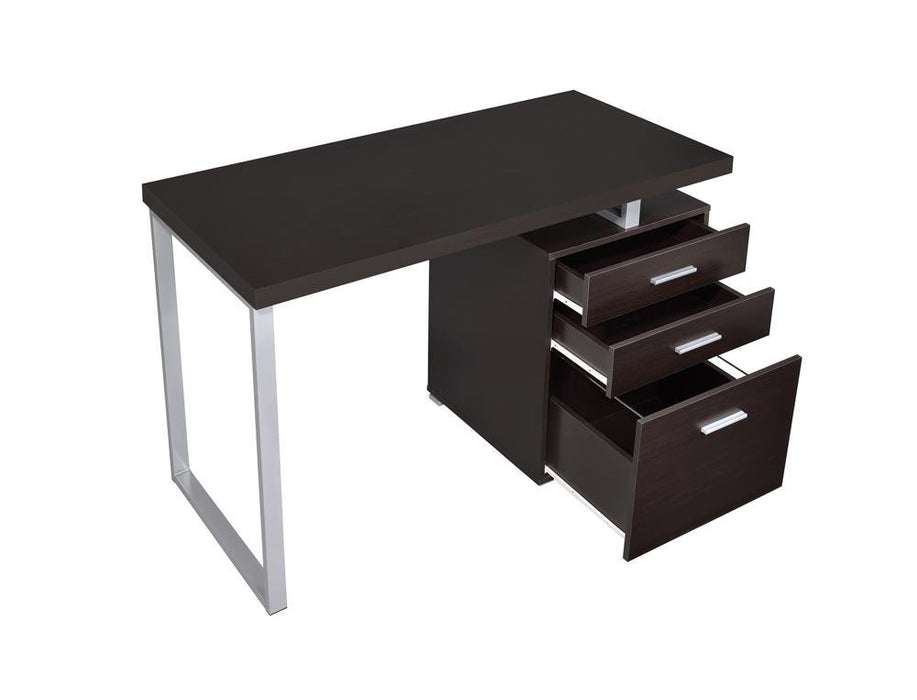 Brennan 3-drawer Office Desk Cappuccino - Tony’s Furniture Store & Linen (GA) - Multi Location
