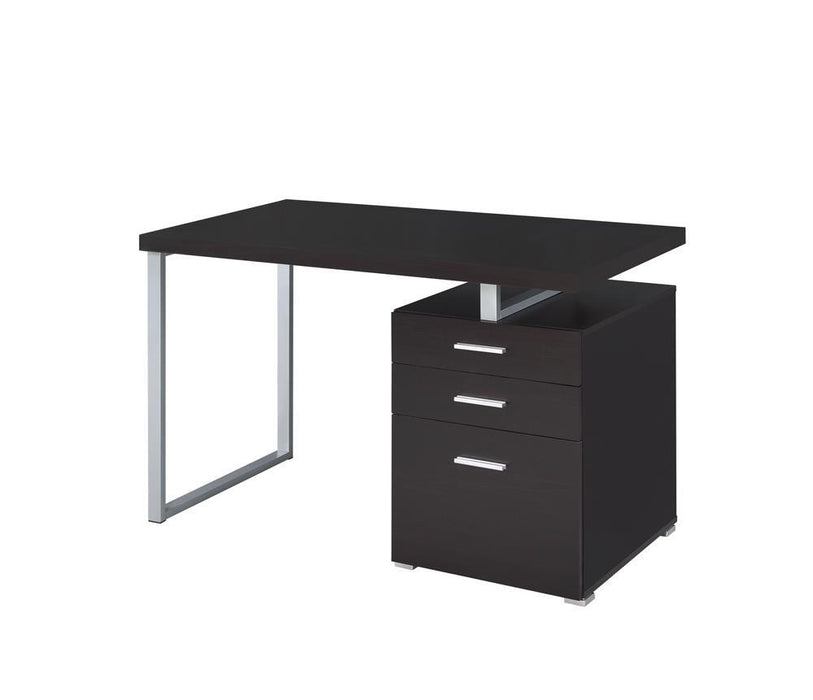 Brennan 3-drawer Office Desk Cappuccino - Tony’s Furniture Store & Linen (GA) - Multi Location