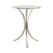 Eloise Round Accent Table with Curved Legs Chrome - Tony’s Furniture Store & Linen (GA) - Multi Location