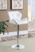 Berrington Adjustable Bar Stools Chrome and White (Set of 2) - Tony’s Furniture Store & Linen (GA) - Multi Location