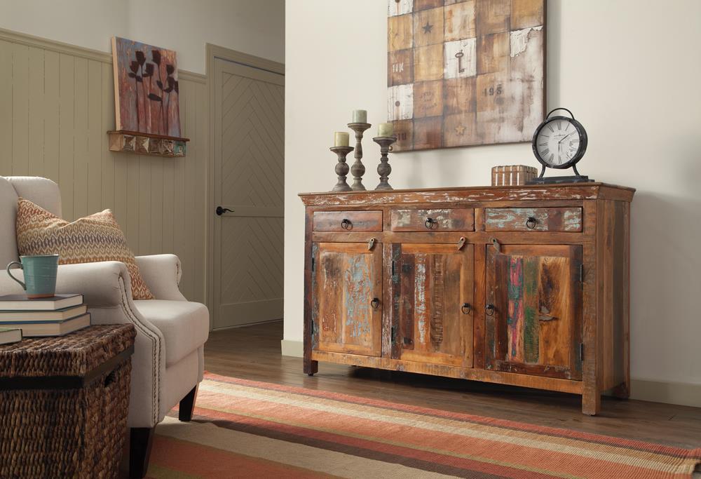 Harper 4-drawer Accent Cabinet Reclaimed Wood - Tony’s Furniture Store & Linen (GA) - Multi Location