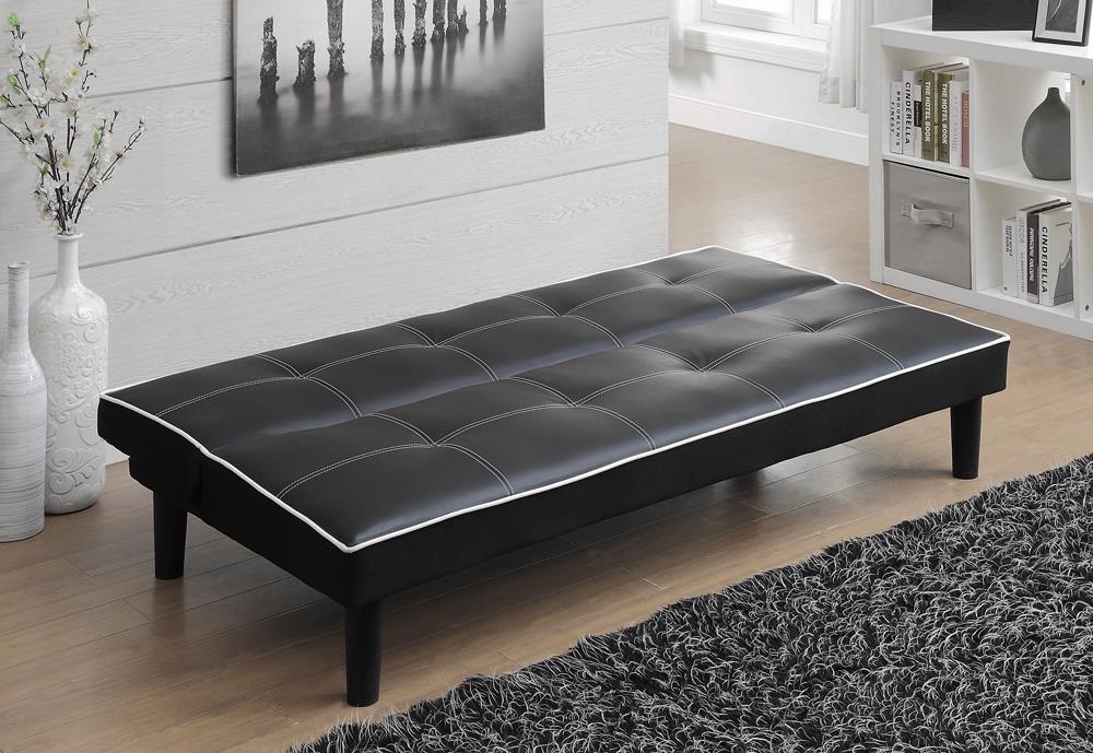 Katrina Tufted Upholstered Sofa Bed Black - Tony’s Furniture Store & Linen (GA) - Multi Location