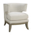 Jordan Dominic Barrel Back Accent Chair White and Weathered Grey - Tony’s Furniture Store & Linen (GA) - Multi Location