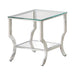 Saide Square End Table with Mirrored Shelf Chrome - Tony’s Furniture Store & Linen (GA) - Multi Location
