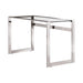 Hartford Glass Top Writing Desk Chrome - Tony’s Furniture Store & Linen (GA) - Multi Location