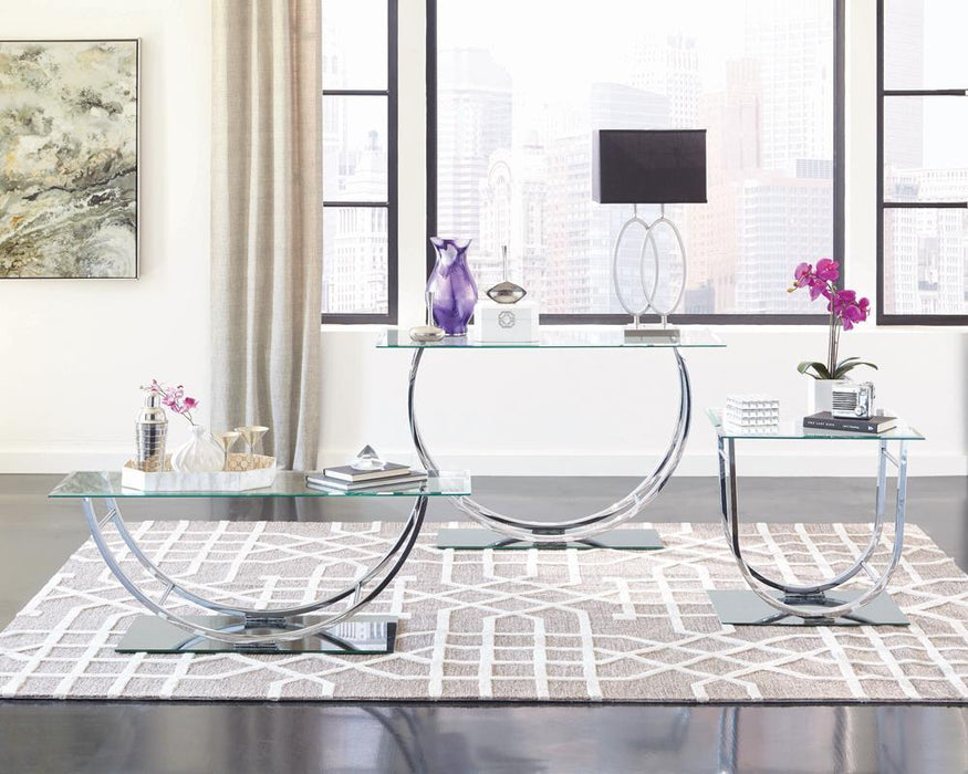 Danville U-shaped Coffee Table Chrome - Tony’s Furniture Store & Linen (GA) - Multi Location