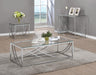 Lille Glass Top Rectangular Sofa Table Accents Chrome - Tony’s Furniture Store & Linen (GA) - Multi Location