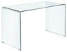 Ripley Glass Writing Desk Clear - Tony’s Furniture Store & Linen (GA) - Multi Location