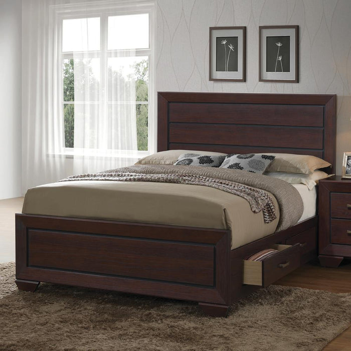 Kauffman Queen Panel Bed Dark Cocoa - Tony’s Furniture Store & Linen (GA) - Multi Location