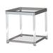 Anne End Table with Lower Shelf Chrome and Clear - Tony’s Furniture Store & Linen (GA) - Multi Location