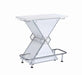 Atoka X-shaped Bar Unit with Wine Bottle Storage Glossy White - Tony’s Furniture Store & Linen (GA) - Multi Location